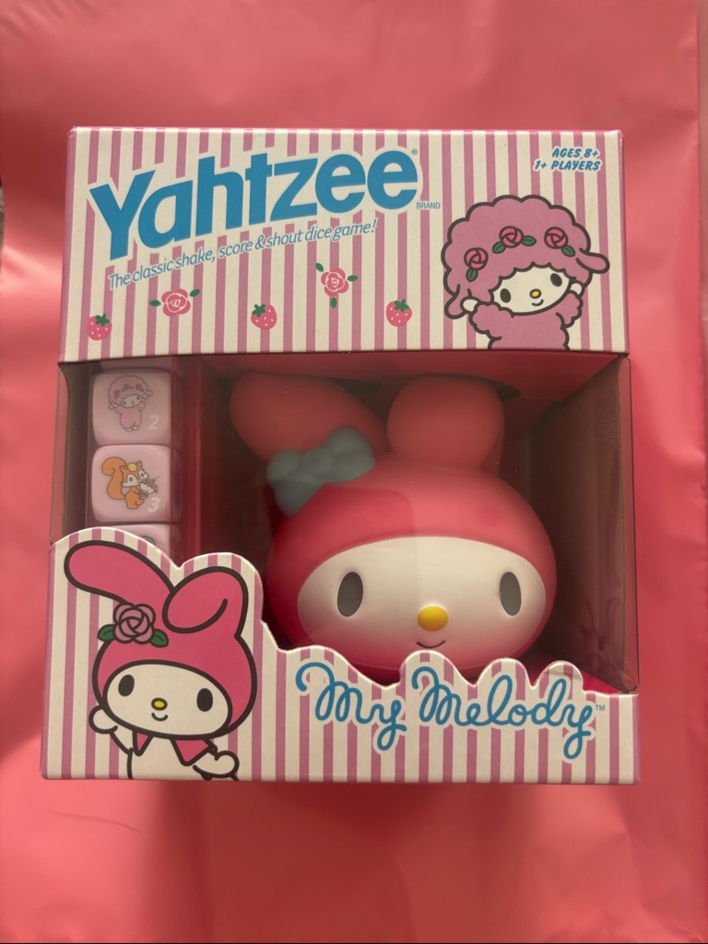 Sanrio My Melody Pink & White Yahtzee Game